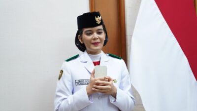 Sosok Celina Olivia Apriani Theo, Pelajar SMK Negeri 5 Pontianak, Mengukir Sejarah Membawa Baki Merah Putih di Istana Merdeka
